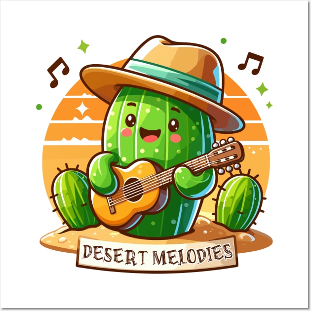 Desert Melodies: Harmonious Cactus Wall Art by SimplyIdeas